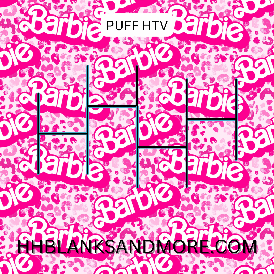 Let's go party Puff Heat Transfer Vinyl Sheet