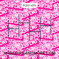 Let's go party Puff Heat Transfer Vinyl Sheet