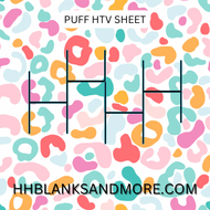 MultiColor Puff Heat Transfer Vinyl Sheet
