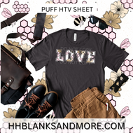 Floral Bee Puff Heat Transfer Vinyl Sheet