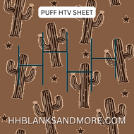 Cactus Puff Heat Transfer Vinyl Sheet