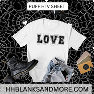 Spider Love Puff Heat Transfer Vinyl Sheet