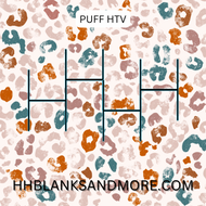 Thanksgiving Leopard Puff Heat Transfer Vinyl Sheet