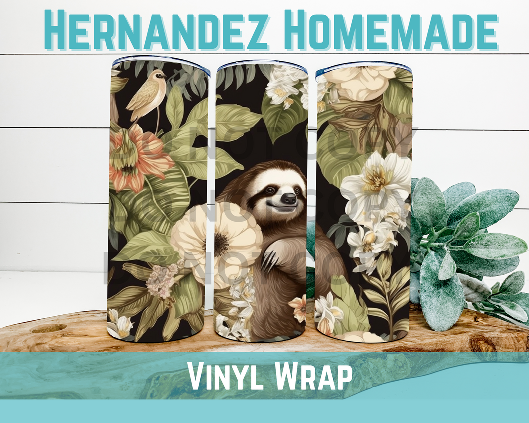 Sloth 3D Vinyl Pattern