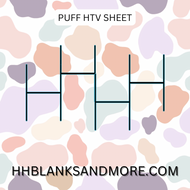 Boho Leopard Puff Heat Transfer Vinyl Sheet