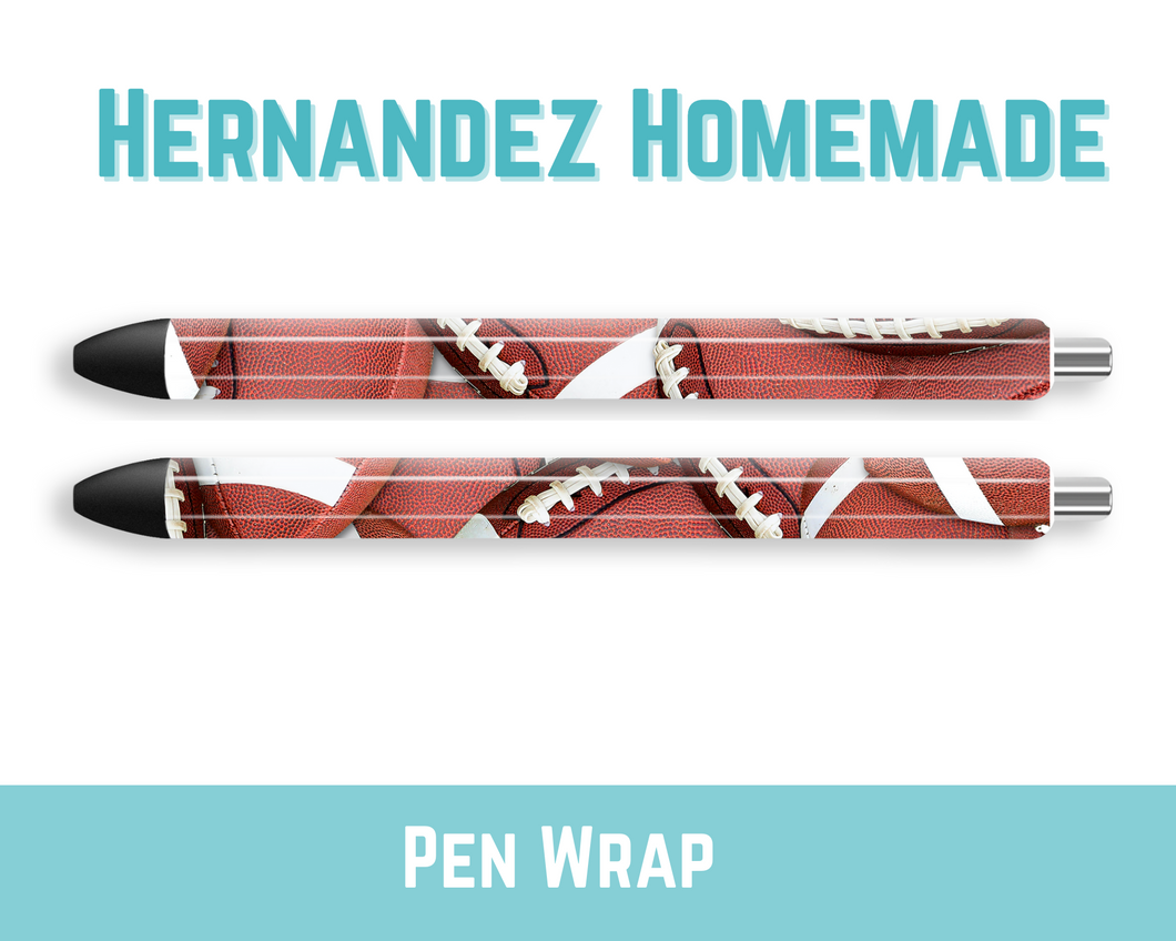 Football Pattern Pen Wrap