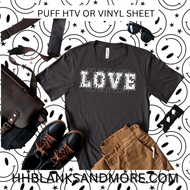 Black & White Smiles Puff Heat Transfer Vinyl Sheet