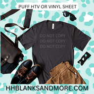 Teal Leopard Puff Heat Transfer Vinyl Sheet