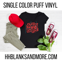 Load image into Gallery viewer, Dolly Babe Single Color Puff HTV Transfer

