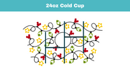 Mouse Christmas Lights Cup Wrap