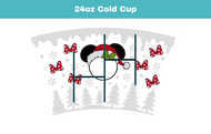 Winter Christmas Mouse Cup Wrap