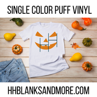 Jack O Lantern Single Color Puff HTV Transfer