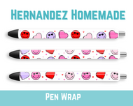 Happy Hearts Pen Wrap