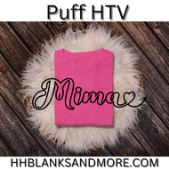 Mima Single Color Puff HTV Transfer