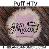 Mom Single Color Puff HTV Transfer