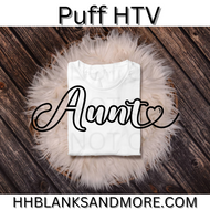 Aunt Single Color Puff HTV Transfer