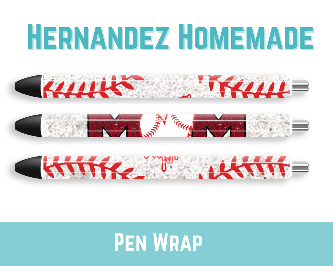 Mom Baseball Pen Wrap
