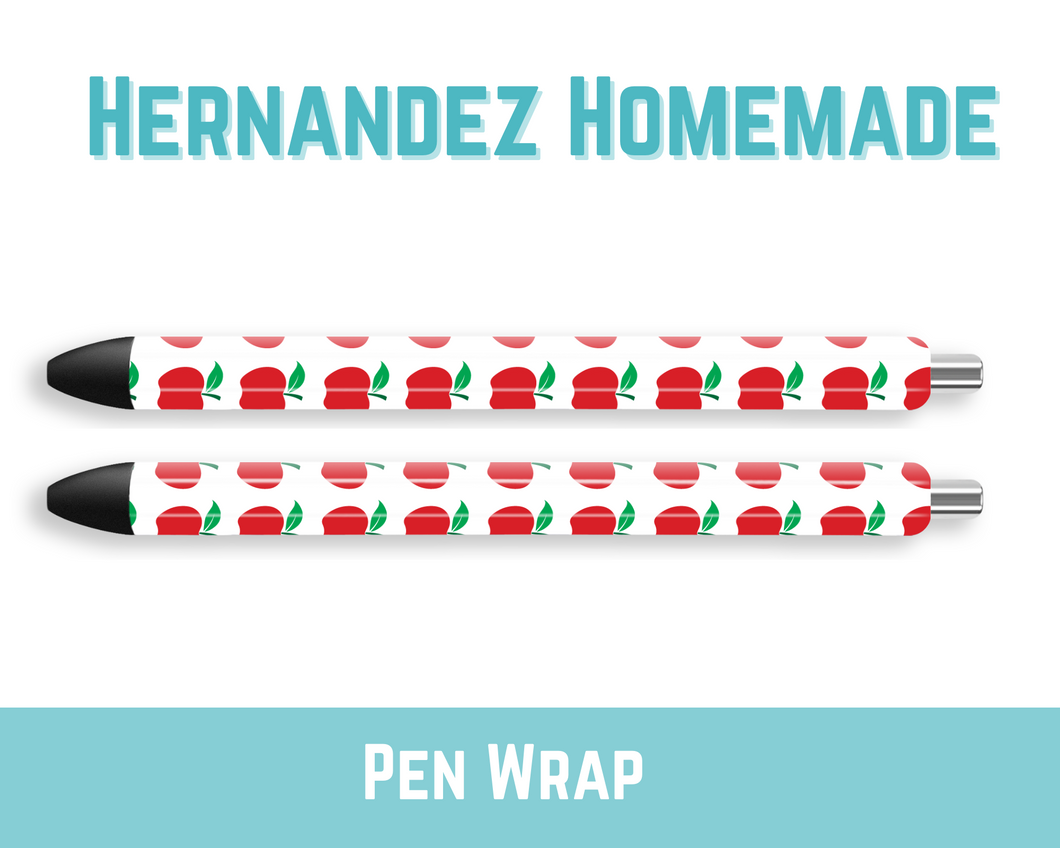 Red Apples Pen Wrap