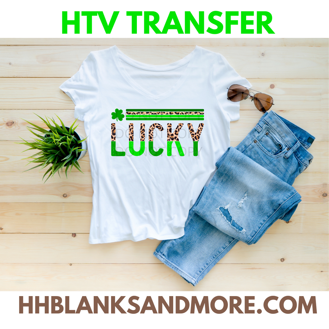 Lucky Straight HTV Transfer