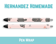 Gray Cat Pen Wrap