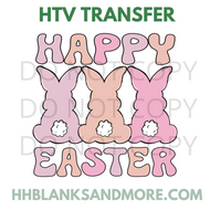 Happy Easter Tails HTV Transfer