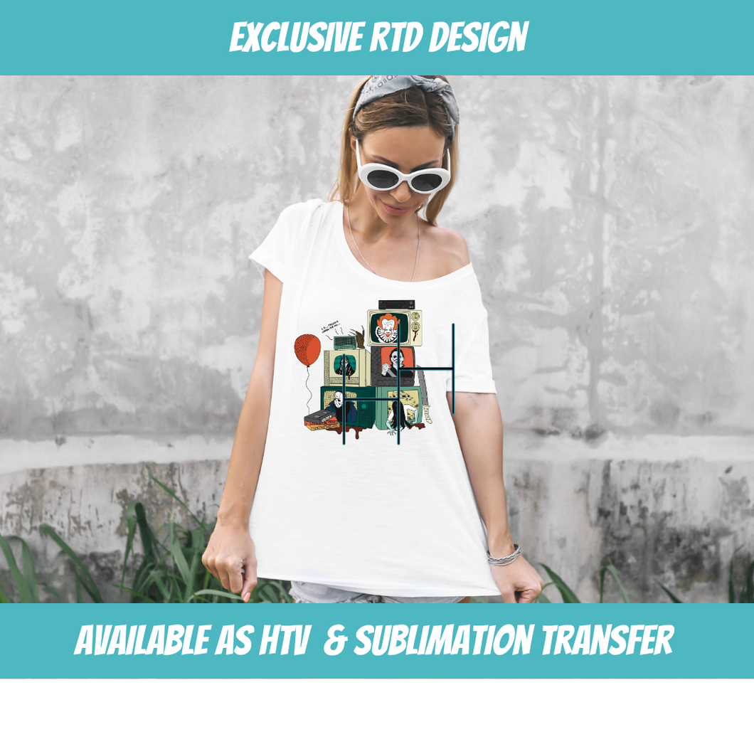 Tv Horror MashUp Sublimation Transfer