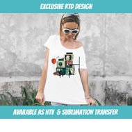 Tv Horror MashUp Sublimation Transfer