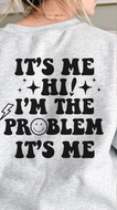 Its Me Hi Single Color Puff HTV Transfer