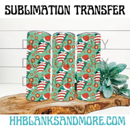 Retro Christmas Tongue Sublimation Transfer