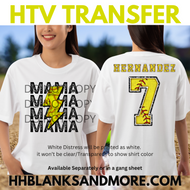 Softball Mama Front and Back HTV Transfer