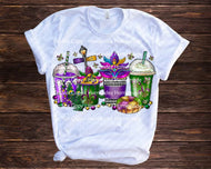 Mardi Gras Latte  HTV Transfer