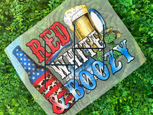 Load image into Gallery viewer, Red, White and Boozy HTV Transfer
