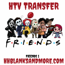 Load image into Gallery viewer, Horror Friends HTV Transfer
