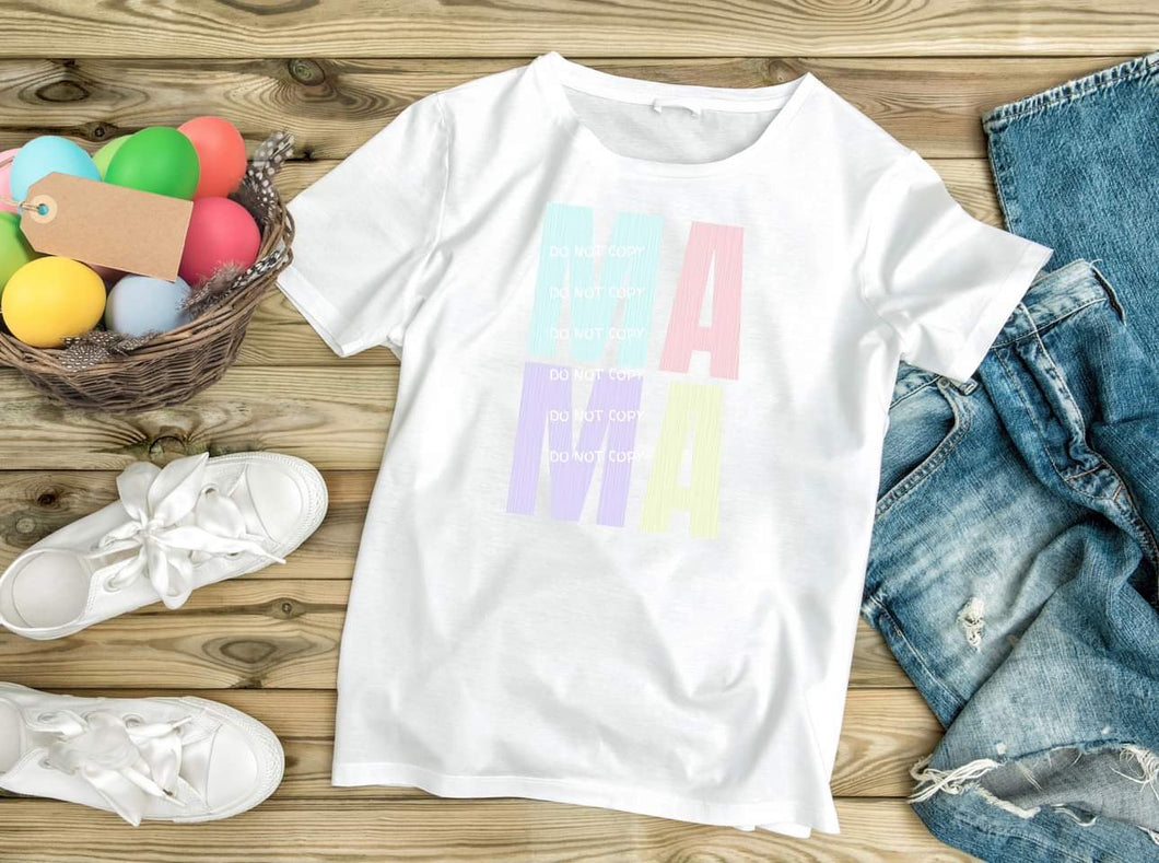Mama Pastel HTV Transfer