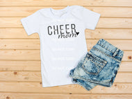 Cheer Mom Single Color Puff HTV Transfer
