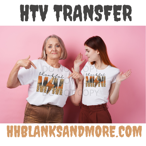 Thankful Mom/Mini HTV Transfer