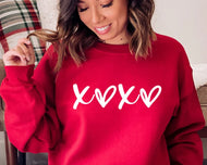 Xoxo  Single Color Puff HTV Transfer