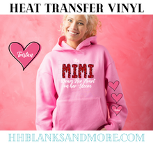 Load image into Gallery viewer, Wears her heart on her sleeve HTV Transfer
