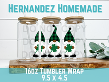 Load image into Gallery viewer, ST Patrick’s Day Gnome Libbey Cup Wrap
