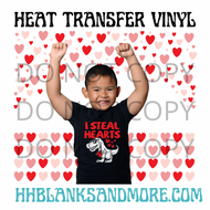 I Steal Hearts - Valentines HTV Transfer