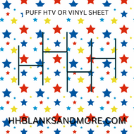 Autism Stars HTV or Perm Vinyl Sheet