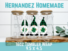 Load image into Gallery viewer, ST Patrick’s Day Gnome Libbey Cup Wrap
