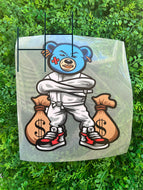 Crazy Blue Bear Youth HTV Transfer
