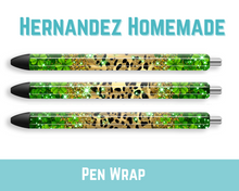 Load image into Gallery viewer, St Patricks Day leopard Pen Wrap
