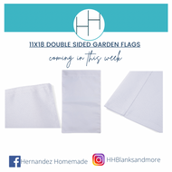 Sublimation 11 x 18 double sided garden flag