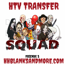 Load image into Gallery viewer, Horror Friends HTV Transfer
