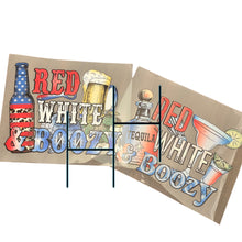Load image into Gallery viewer, Red, White and Boozy HTV Transfer
