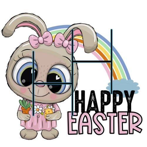 Happy Easter HTV Transfer