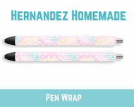 Polka Dot Rainbow Pen Wrap