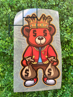 Red Money Bags Bear Youth HTV Transfer